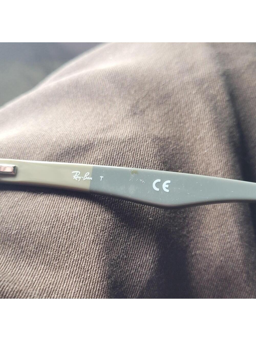 Ray Ban Eyeglasses RB 5228 Grey Beige Color Block 55-17-140 - Picture 4 of 5